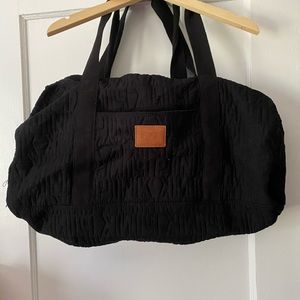 PINK cotton duffel bag